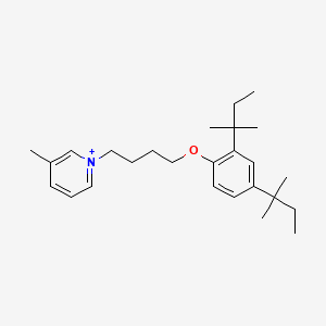 molecular formula C26H40NO+ B1228133 1-[4-[2,4-Bis(2-methylbutan-2-yl)phenoxy]butyl]-3-methylpyridin-1-ium 