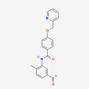 N-(5-Formyl-2-methylphenyl)-4-(pyridin-2-ylmethoxy)benzamide