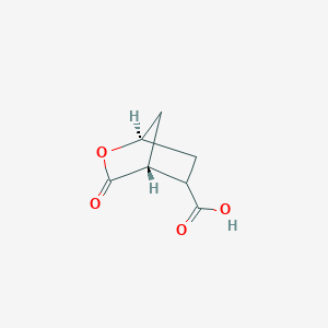 molecular formula C7H8O4 B12281362 (1R,4R)-3-oxo-2-oxabicyclo[2.2.1]heptane-5-carboxylic acid 