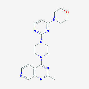 4-[2-(4-{2-Methylpyrido[3,4-d]pyrimidin-4-yl}piperazin-1-yl)pyrimidin-4-yl]morpholine