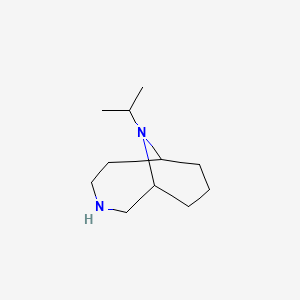 molecular formula C11H22N2 B12281435 10-(Propan-2-yl)-3,10-diazabicyclo[4.3.1]decane 