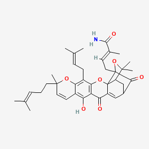 molecular formula C38H45NO7 B12281470 Gambogic acid amide 