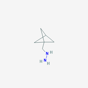 molecular formula C6H12N2 B12281514 ({Bicyclo[1.1.1]pentan-1-yl}methyl)hydrazine 