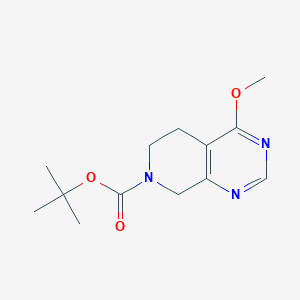 molecular formula C13H19N3O3 B12281519 7-Boc-4-methoxy-5,6,7,8-tetrahydropyrido[3,4-d]pyrimidine 