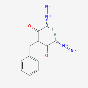 molecular formula C12H10N4O2 B1228154 1,1-Bis(diazoacetyl)-2-phenylethane CAS No. 35807-86-4