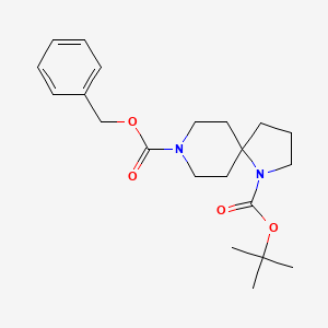 1,8-Diazaspiro[4.5]decane-1,8-dicarboxylic acid, 1-(1,1-dimethylethyl) 8-(phenylmethyl) ester