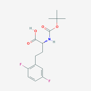 molecular formula C15H19F2NO4 B12281570 Boc-2,5-difluoro-D-homophenylalanine 