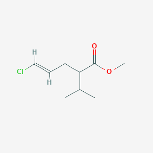 molecular formula C9H15ClO2 B12281571 methyl (E)-5-chloro-2-propan-2-ylpent-4-enoate CAS No. 475562-17-5