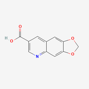 molecular formula C11H7NO4 B12281573 [1,3]Dioxolo[4,5-g]quinoline-7-carboxylic acid 