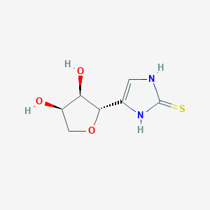 molecular formula C7H10N2O3S B1228158 4-(beta-Erythrofuranosyl)imidazoline-2-thione CAS No. 98311-62-7