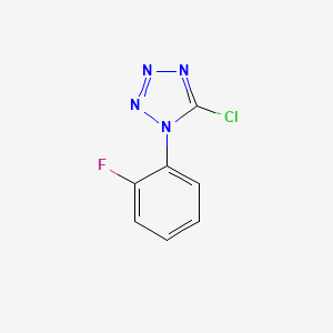 molecular formula C7H4ClFN4 B12281604 5-Chloro-1-(2-Fluorophenyl)-1H-Tetrazole CAS No. 1069473-60-4