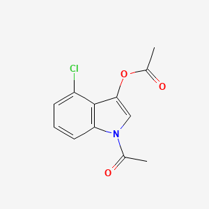 molecular formula C12H10ClNO3 B12281620 4-Chloro-3-indoxyl-1,3-diacetate 