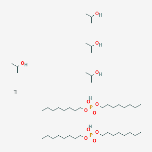 molecular formula C44H102O12P2Ti B12281657 Tetraisopropyl di(dioctylphosphate)titanate 