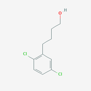 molecular formula C10H12Cl2O B12281660 2,5-Dichloro-benzenebutanol 