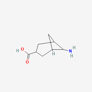 molecular formula C8H13NO2 B12281664 6-Aminobicyclo[3.1.1]heptane-3-carboxylic acid 