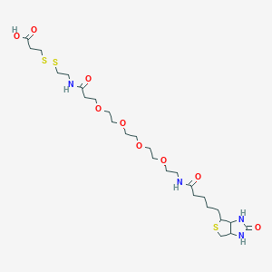 molecular formula C26H46N4O9S3 B12281710 Biotin-PEG4-S-S-acid 