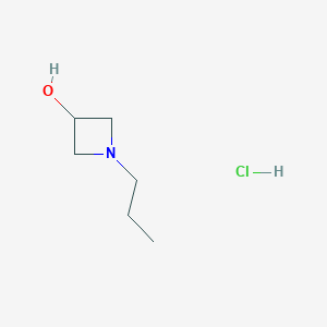 molecular formula C6H14ClNO B12281759 1-Propylazetidin-3-olhydrochloride 