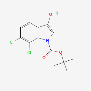 tert-Butyl 6,7-dichloro-3-hydroxy-1H-indole-1-carboxylate