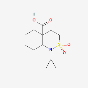 1-cyclopropyl-2,2-dioxo-4,5,6,7,8,8a-hexahydro-3H-benzo[c]thiazine-4a-carboxylic acid