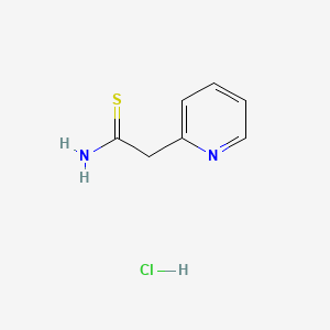 molecular formula C7H9ClN2S B1228181 Pyridyl-2-thioacetamide monohydrochloride CAS No. 26414-87-9