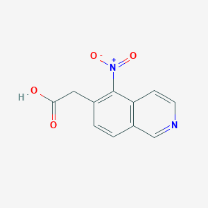 molecular formula C11H8N2O4 B12281814 (5-Nitro-isoquinolin-6-yl)-acetic acid 