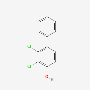 molecular formula C12H8Cl2O B12281821 2,3-Dichlorobiphenyl-4-ol CAS No. 78509-26-9