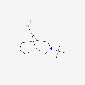 molecular formula C12H23NO B12281822 3-Tert-butyl-3-azabicyclo[3.3.1]nonan-9-ol 