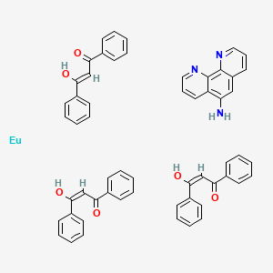 molecular formula C57H45EuN3O6 B12281829 Tris(dibenzoylmethane) mono(5-amino-1 1& 