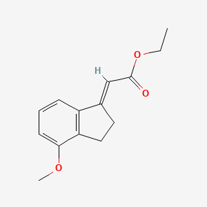 ethyl 2-(4-methoxy-2,3-dihydro-1H-inden-1-ylidene)acetate