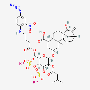 molecular formula C40H53K2N5O19S2 B1228186 Arylazidoatractyloside CAS No. 65792-55-4