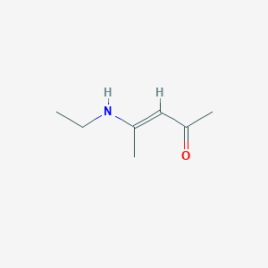 molecular formula C7H13NO B12281863 (E)-4-(ethylamino)pent-3-en-2-one 