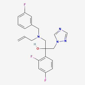 2-(2,4-Difluorophenyl)-1-[(3-fluorophenyl)methyl-prop-2-enylamino]-3-(1,2,4-triazol-1-yl)propan-2-ol