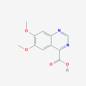 molecular formula C11H10N2O4 B12281906 6,7-Dimethoxyquinazoline-4-carboxylic acid 