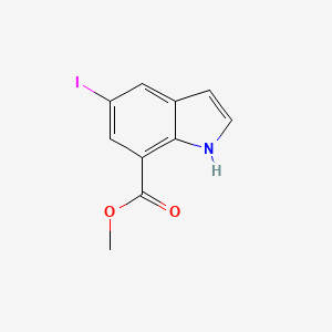 molecular formula C10H8INO2 B12281928 methyl 5-iodo-1H-indole-7-carboxylate CAS No. 1260383-12-7