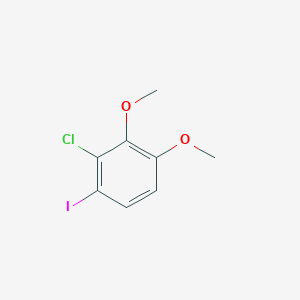 molecular formula C8H8ClIO2 B12281957 1-Chloro-2,3-dimethoxy-6-iodobenzene 