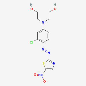 molecular formula C13H14ClN5O4S B12281992 Disperse Violet S press cake 