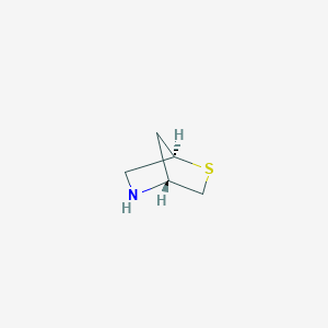 molecular formula C5H9NS B12282029 (1R,4R)-2-thia-5-azabicyclo[2.2.1]heptane 