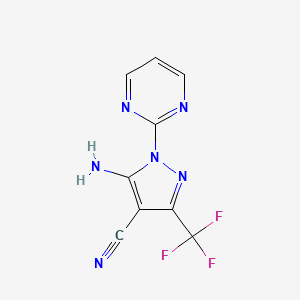 5-Amino-1-(2-pyrimidinyl)-3-(trifluoromethyl)pyrazole-4-carbonitrile