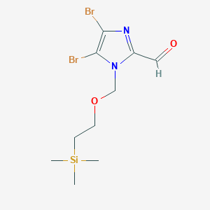 4,5-Dibromo-1-[[2-(trimethylsilyl)ethoxy]methyl]-1H-imidazole-2-carbaldehyde