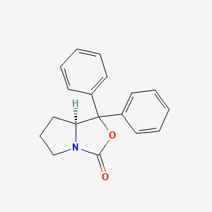 1H,3H-Pyrrolo[1,2-c]oxazol-3-one, tetrahydro-1,1-diphenyl-, (7aS)-