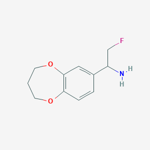 1-(3,4-dihydro-2H-1,5-benzodioxepin-7-yl)-2-fluoroethanamine