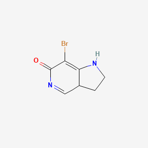 7-bromo-1H,2H,3H-pyrrolo[3,2-c]pyridin-6-ol