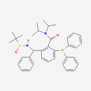 2-[(tert-butylsulfinylamino)-phenylmethyl]-6-diphenylphosphanyl-N,N-di(propan-2-yl)benzamide