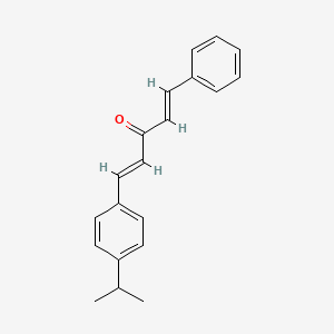 E,E-1-(p-isopropylphenyl)-5-phenyl-1,4-pentadien-3-one