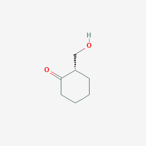 molecular formula C7H12O2 B12282102 (S)-2-Hydroxymethylcyclohexanone 