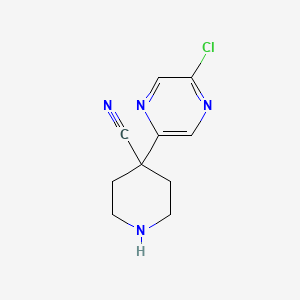 4-(5-Chloropyrazin-2-yl)piperidine-4-carbonitrile