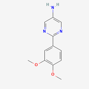 2-(3,4-Dimethoxyphenyl)pyrimidin-5-amine