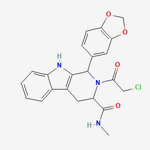 molecular formula C22H20ClN3O4 B12282147 Tadalafil impurity D 