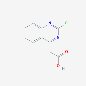 molecular formula C10H7ClN2O2 B12282159 2-Chloroquinazoline-4-acetic Acid 