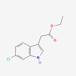 molecular formula C12H12ClNO2 B12282174 Ethyl 6-Chloroindole-3-acetate 